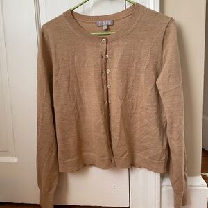 J Crew NEW camel cardigan